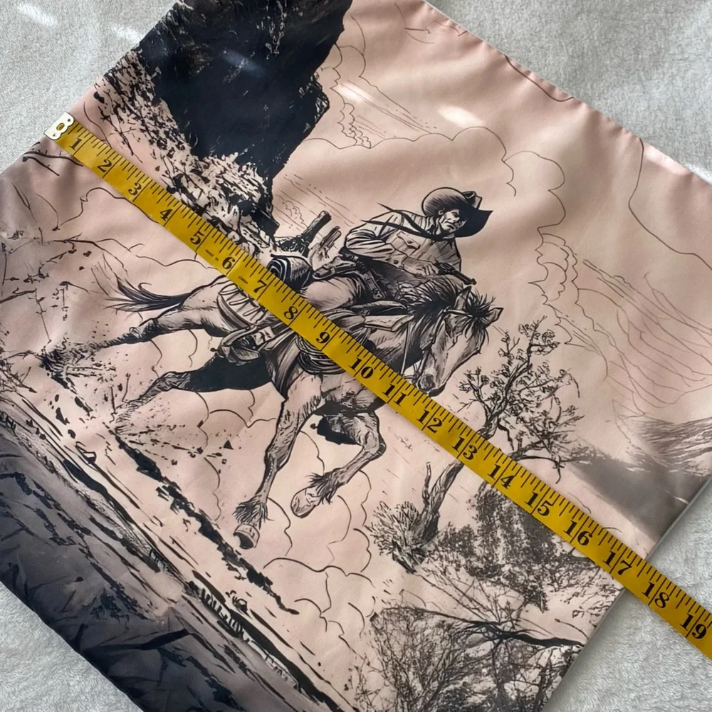 Western Cowboy Accent Decorative Pillowcases 17x17 | Ranch Farm Wild West Decor